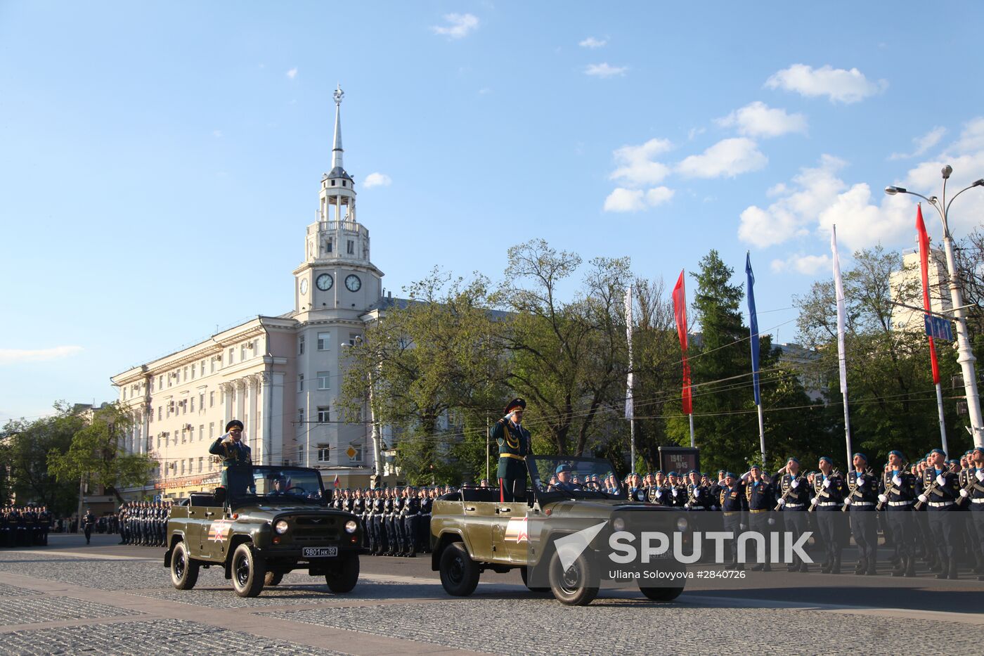 Final practice of Victory parade in Russian cities