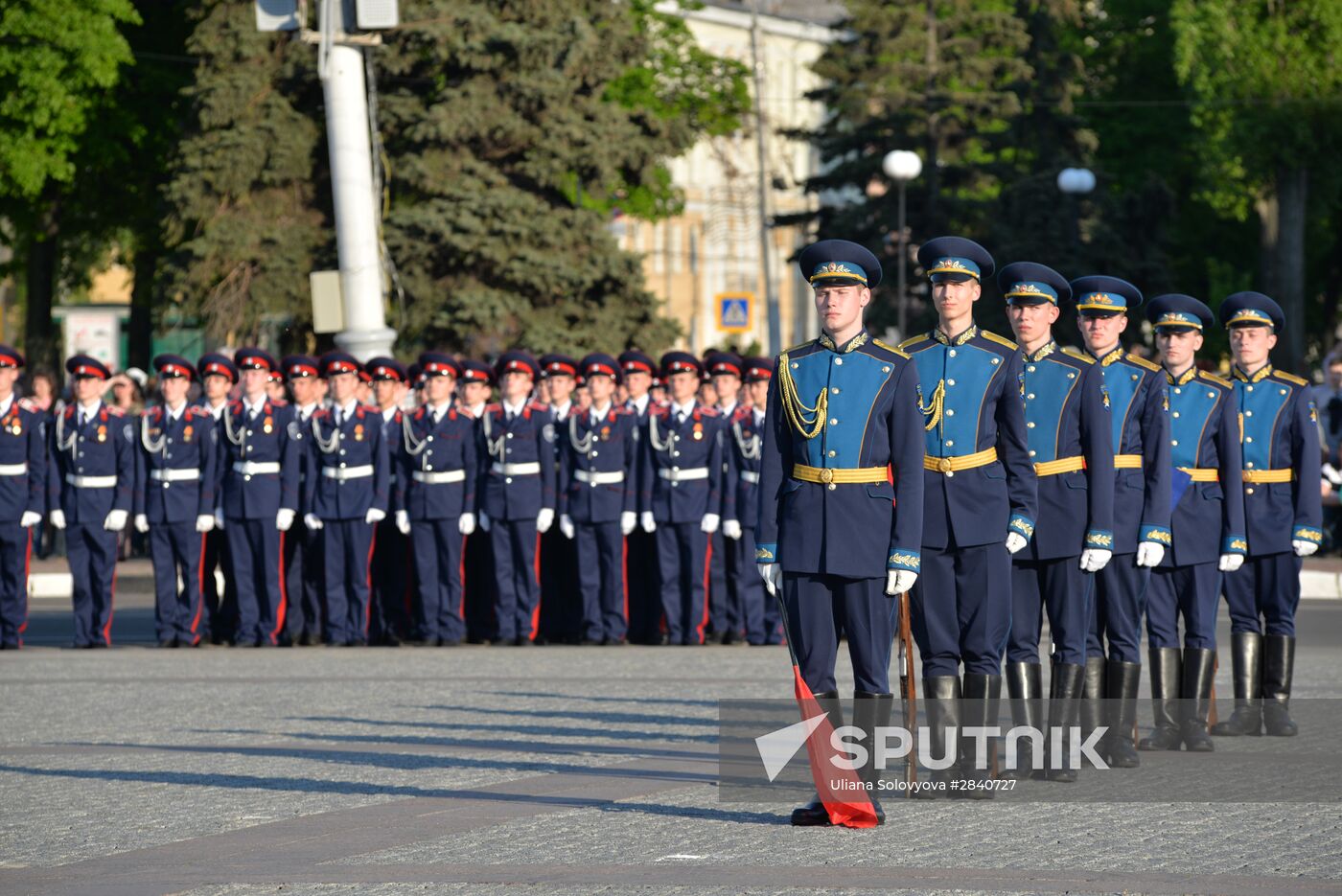 Final practice of Victory parade in Russian cities