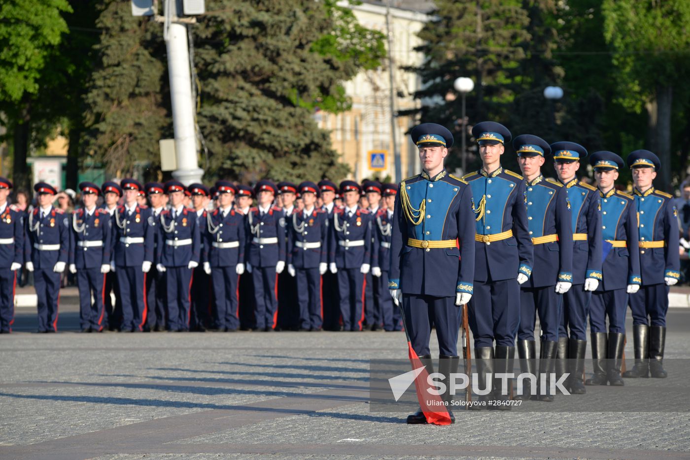 Final practice of Victory parade in Russian cities