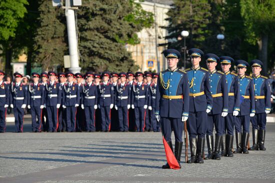Final practice of Victory parade in Russian cities