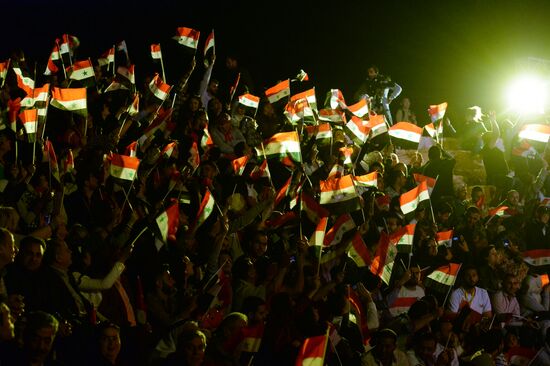 Concert in Palmyra in memoriam of Syria independence fighters