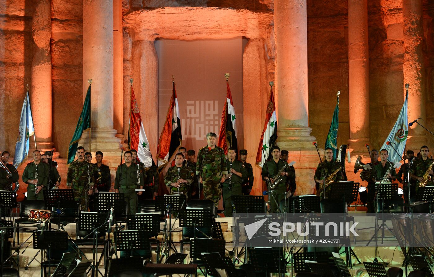 Concert in Palmyra in memoriam of Syria independence fighters