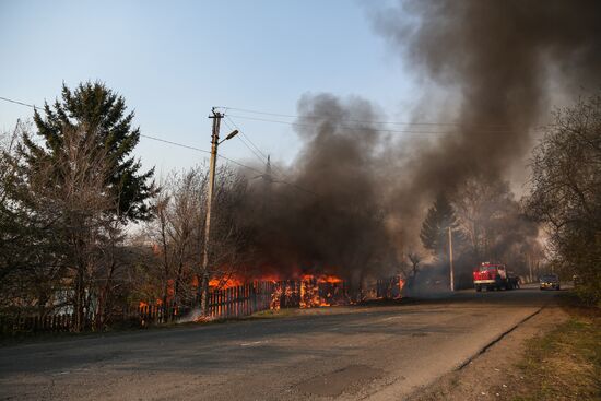 Amur Region hit by wildfires