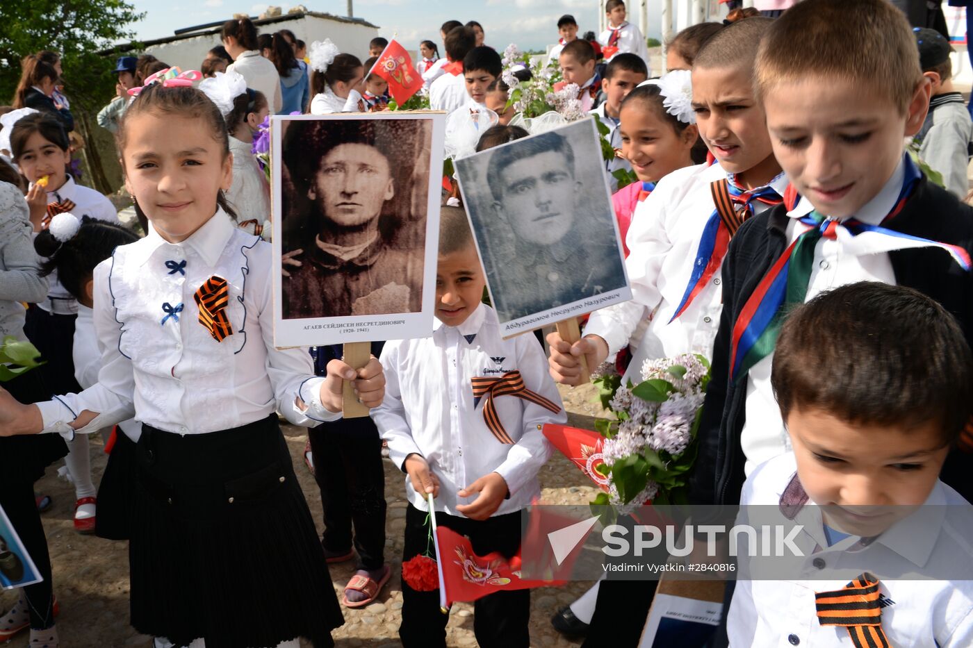 Immortal Regiment marches in Dagestan