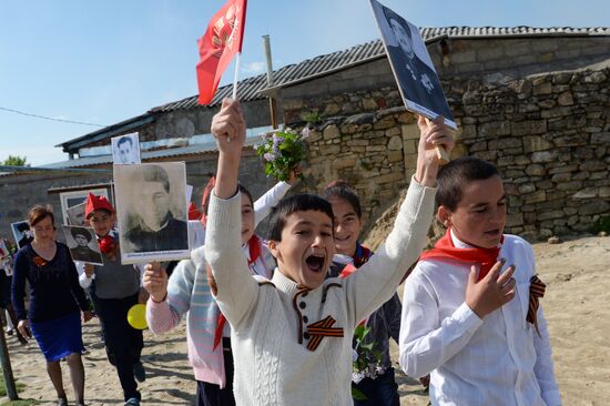 Immortal Regiment marches in Dagestan