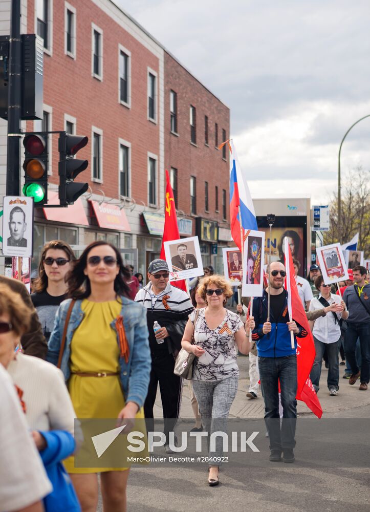 Immortal Regiment march in Montreal