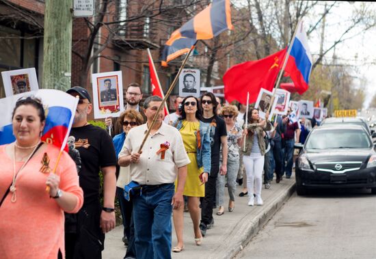 Immortal Regiment march in Montreal