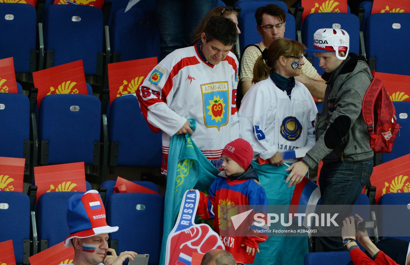 2016 IIHF World Ice Hockey Championship. Kazakhstan vs. Russia