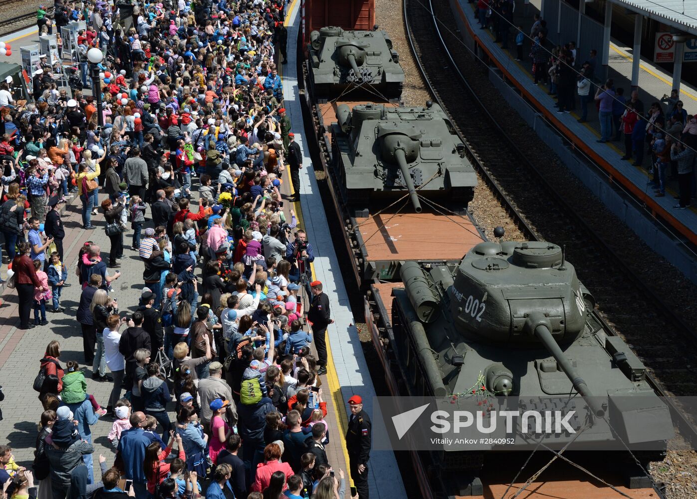 Army of Victory train arrives in Vladivostok