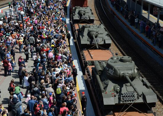Army of Victory train arrives in Vladivostok