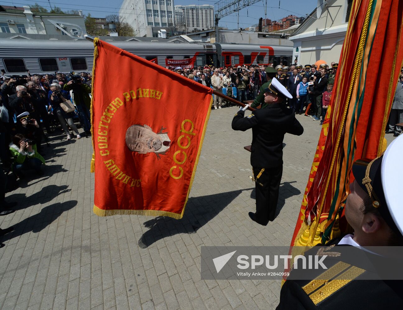 Army of Victory train arrives in Vladivostok