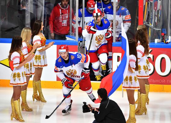 2016 IIHF World Ice Hockey Championship. Kazakhstan vs. Russia