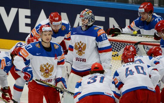 2016 IIHF World Ice Hockey Championship. Kazakhstan vs. Russia