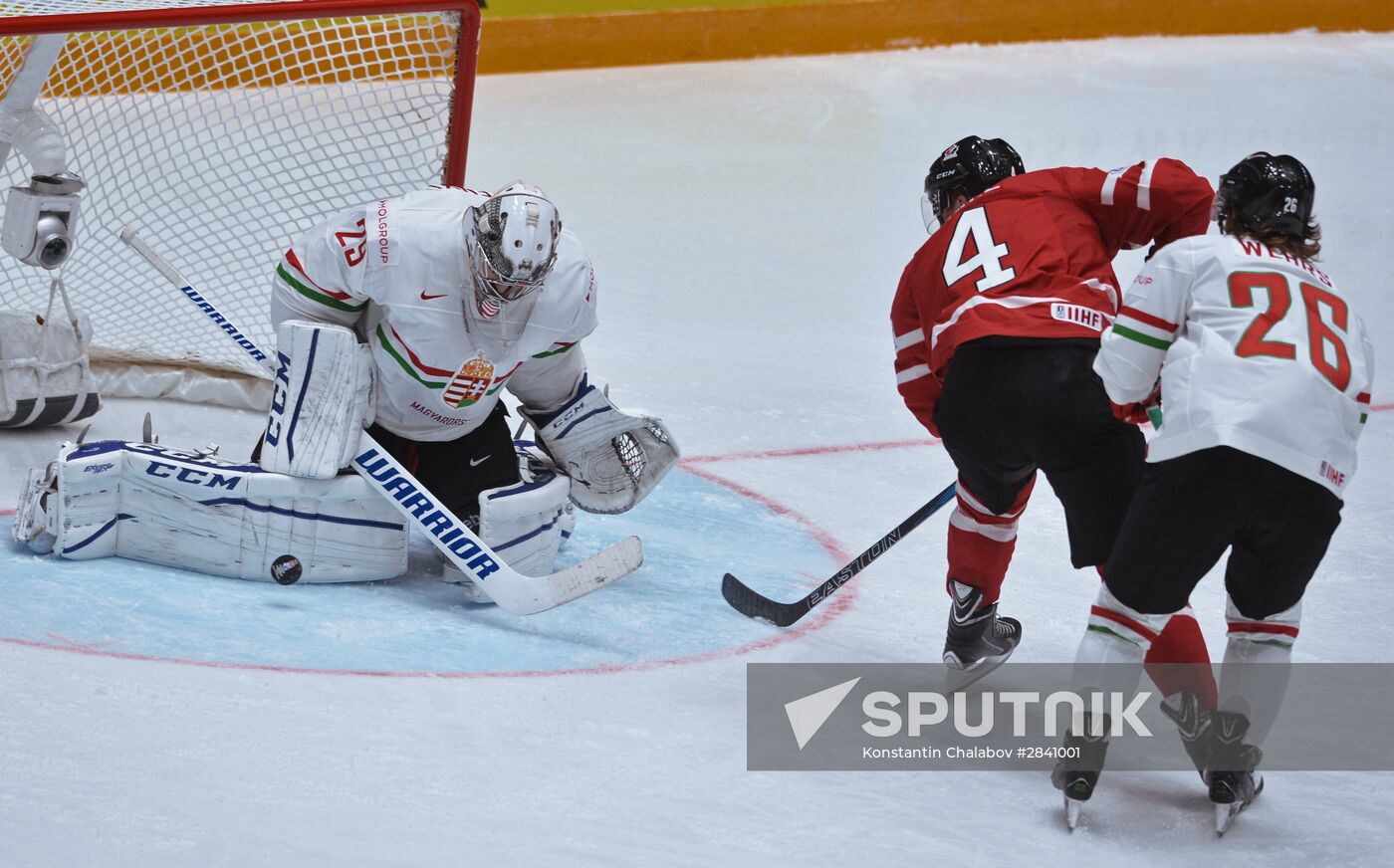 2016 IIHF World Ice Hockey Championship. Hungary vs. Canada