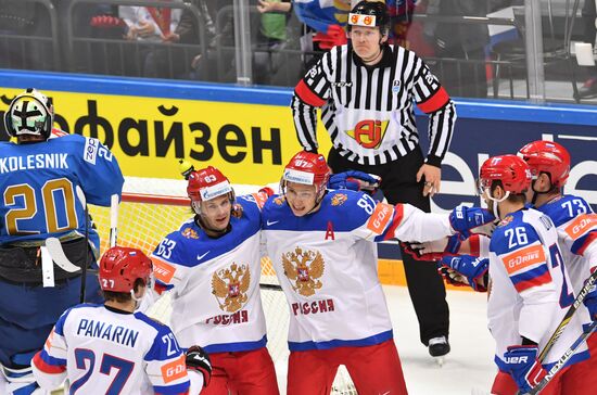 2016 IIHF World Ice Hockey Championship. Kazakhstan vs. Russia