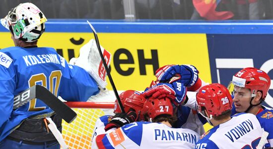 2016 IIHF World Ice Hockey Championship. Kazakhstan vs. Russia