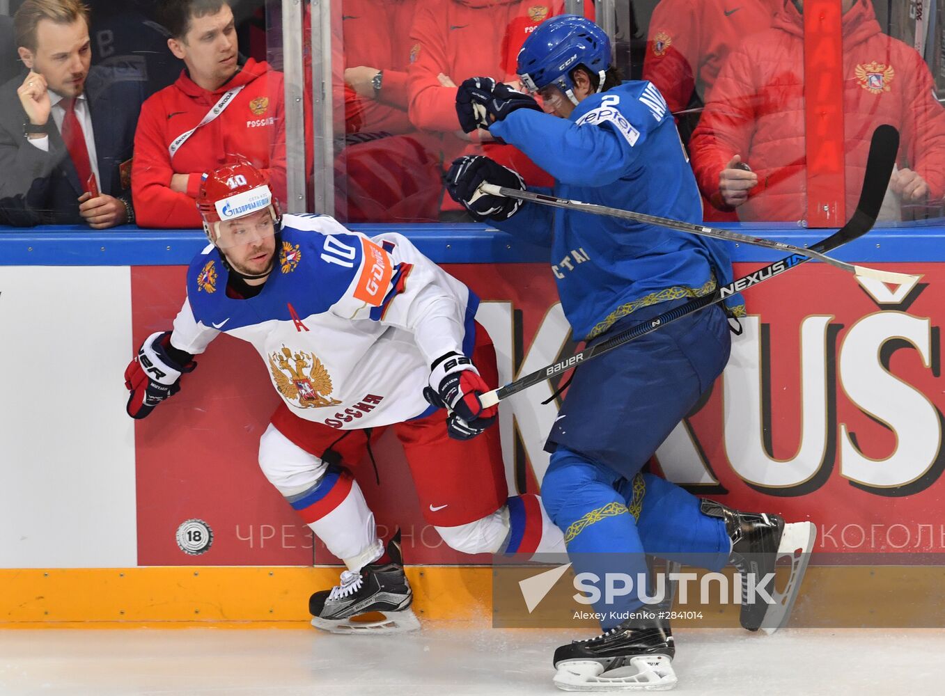 2016 IIHF World Ice Hockey Championship. Kazakhstan vs. Russia