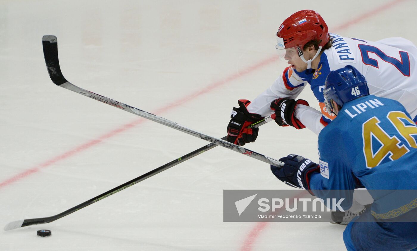 2016 IIHF World Ice Hockey Championship. Kazakhstan vs. Russia