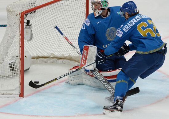 2016 IIHF World Ice Hockey Championship. Kazakhstan vs. Russia