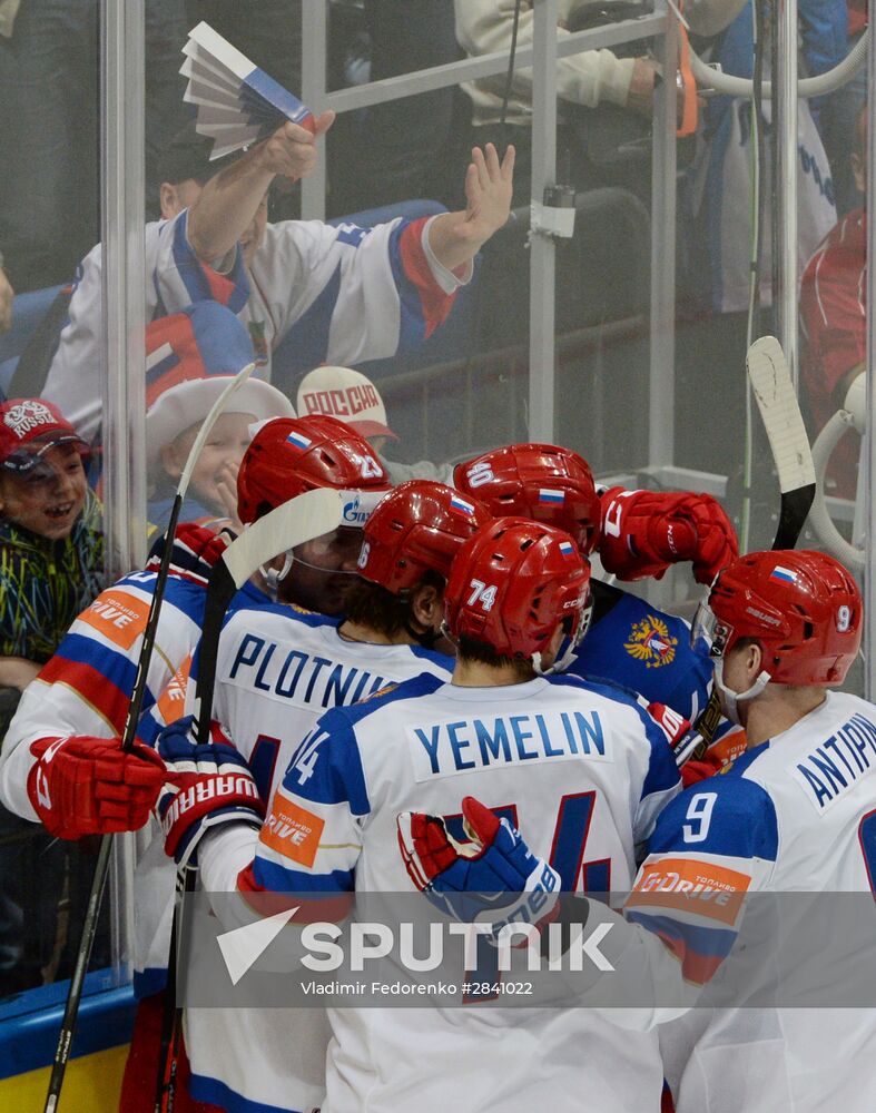 2016 IIHF World Ice Hockey Championship. Kazakhstan vs. Russia