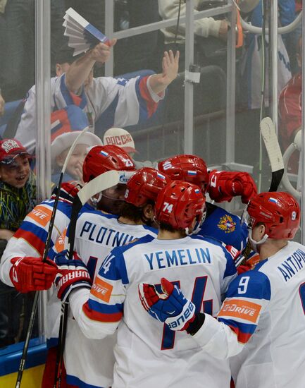2016 IIHF World Ice Hockey Championship. Kazakhstan vs. Russia