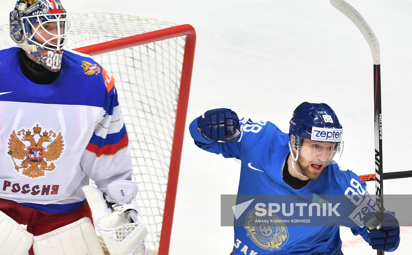 2016 IIHF World Ice Hockey Championship. Kazakhstan vs. Russia