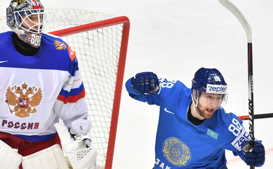2016 IIHF World Ice Hockey Championship. Kazakhstan vs. Russia