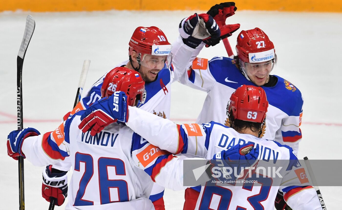 2016 IIHF World Ice Hockey Championship. Kazakhstan vs. Russia