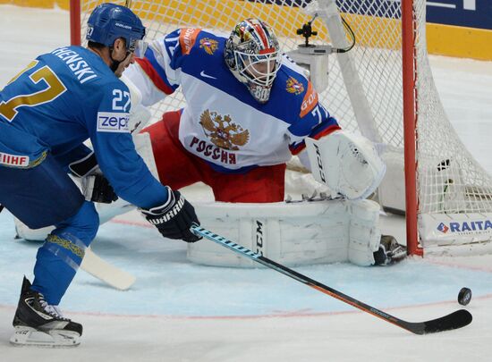 2016 IIHF World Ice Hockey Championship. Kazakhstan vs. Russia