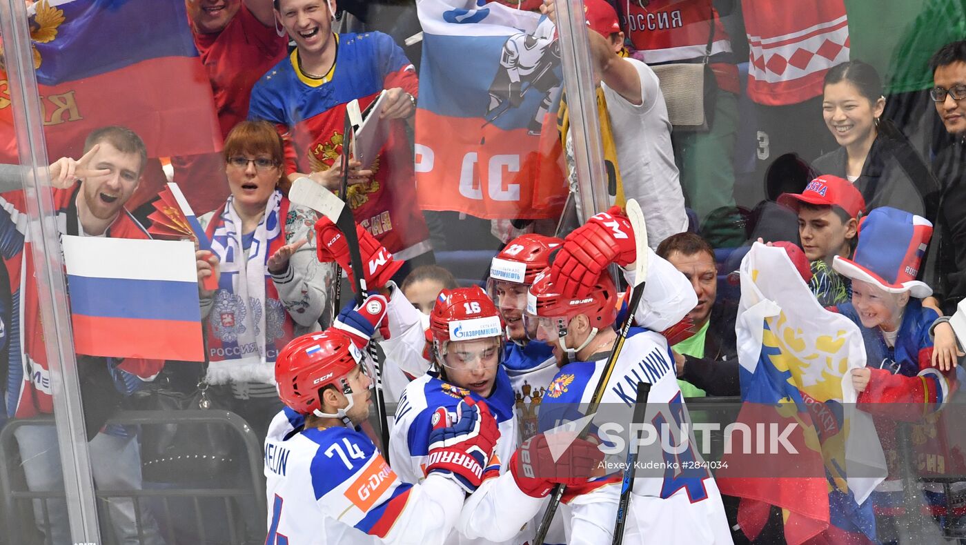 2016 IIHF World Ice Hockey Championship. Kazakhstan vs. Russia