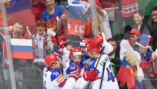 2016 IIHF World Ice Hockey Championship. Kazakhstan vs. Russia