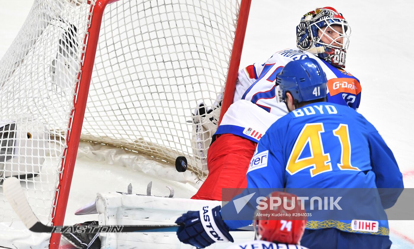 2016 IIHF World Ice Hockey Championship. Kazakhstan vs. Russia