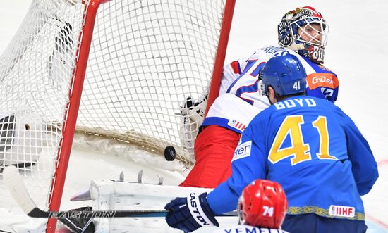 2016 IIHF World Ice Hockey Championship. Kazakhstan vs. Russia