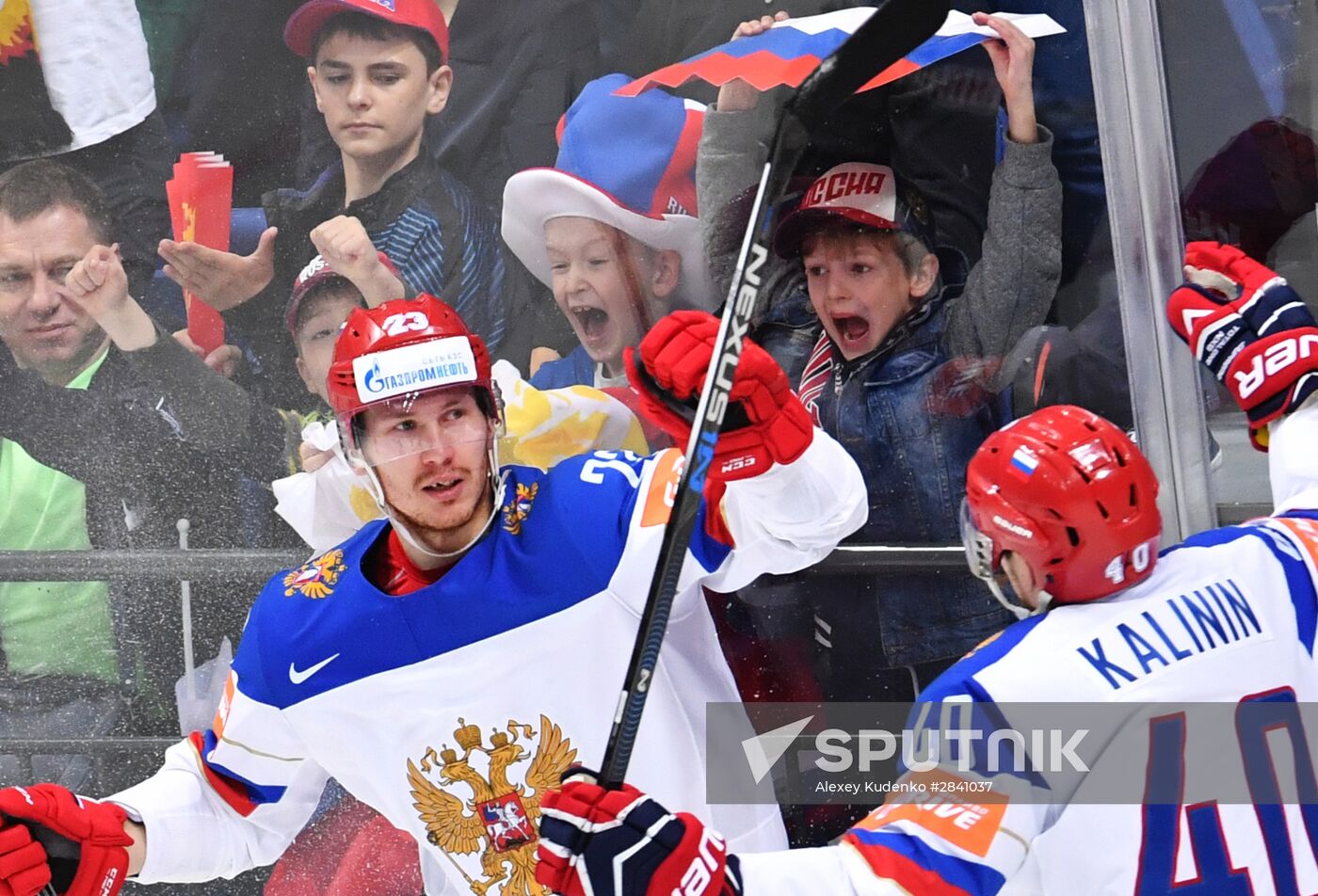 2016 IIHF World Ice Hockey Championship. Kazakhstan vs. Russia