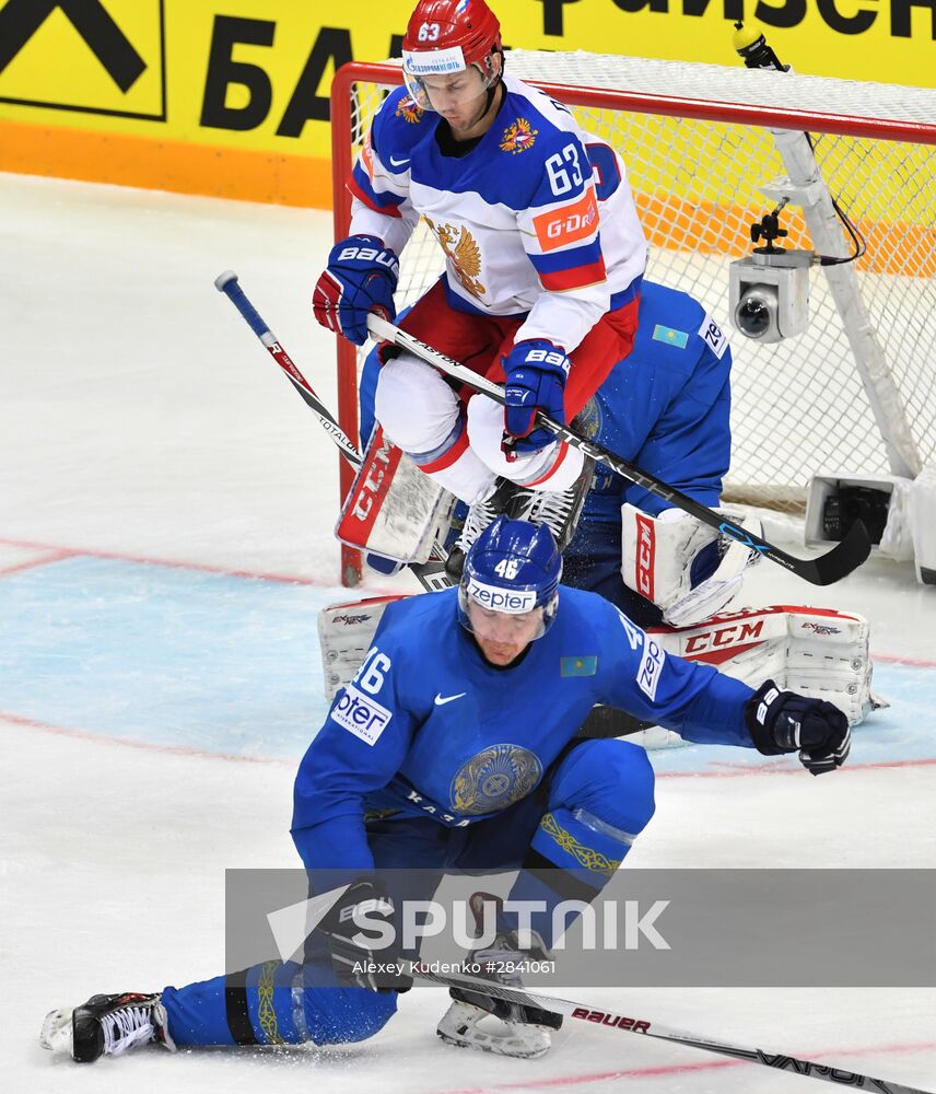 2016 IIHF World Ice Hockey Championship. Kazakhstan vs. Russia