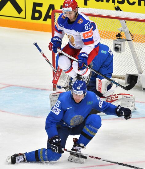 2016 IIHF World Ice Hockey Championship. Kazakhstan vs. Russia