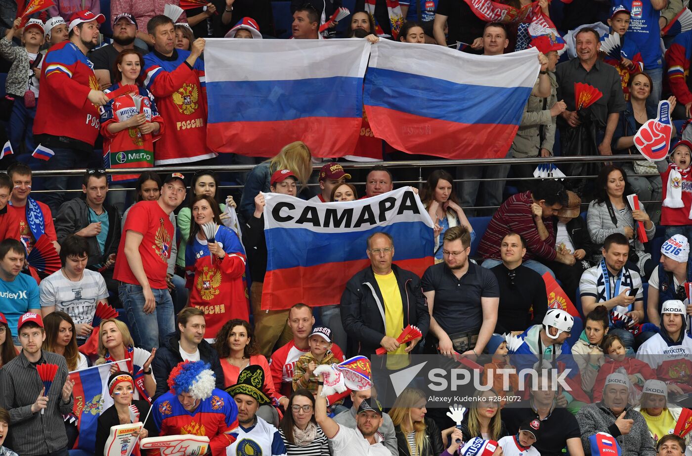 2016 IIHF World Ice Hockey Championship. Kazakhstan vs. Russia