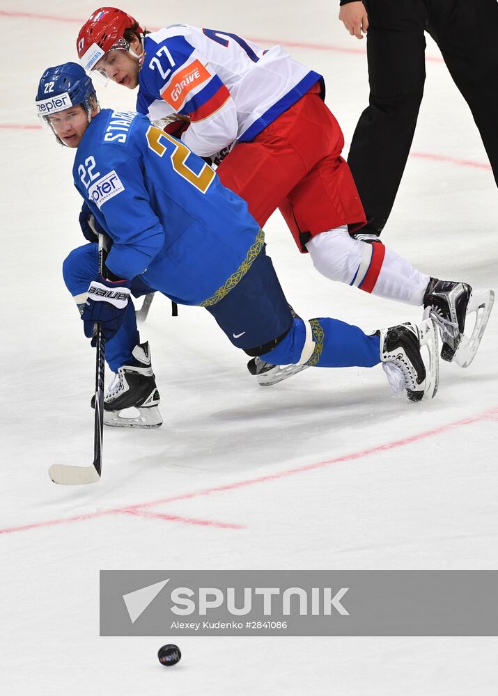 2016 IIHF World Ice Hockey Championship. Kazakhstan vs. Russia