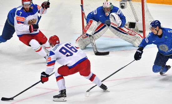 2016 IIHF World Ice Hockey Championship. Kazakhstan vs. Russia