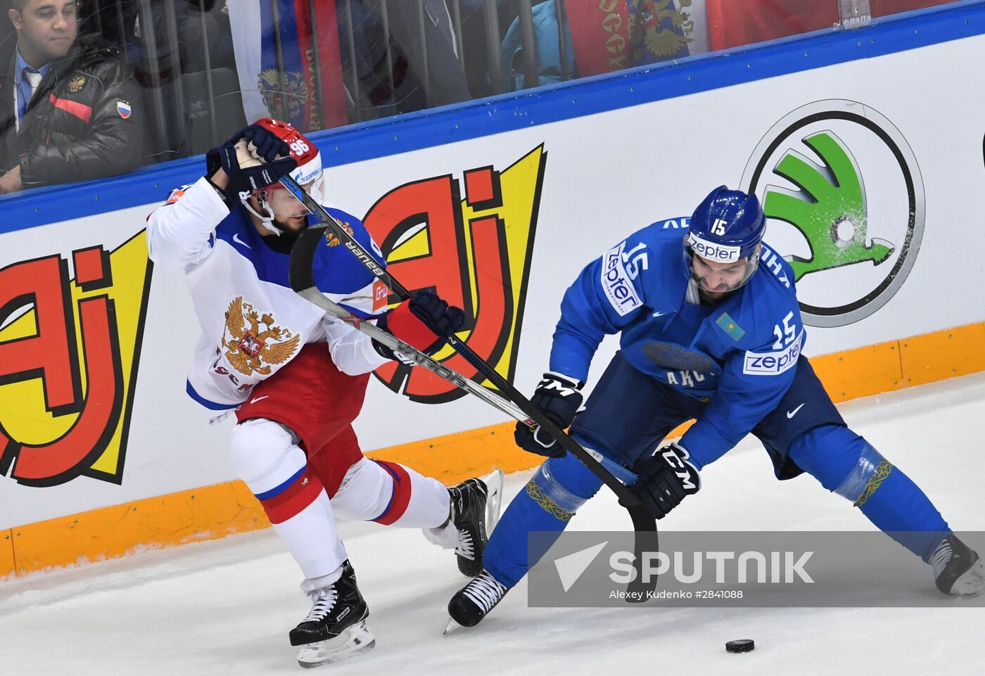 2016 IIHF World Ice Hockey Championship. Kazakhstan vs. Russia