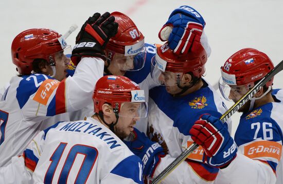2016 IIHF World Ice Hockey Championship. Kazakhstan vs. Russia