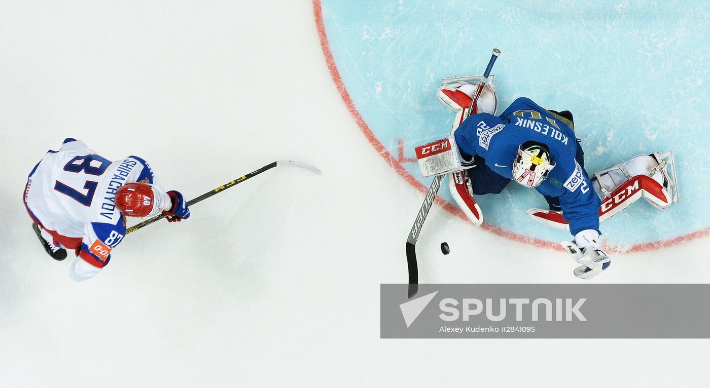 2016 IIHF World Ice Hockey Championship. Kazakhstan vs. Russia