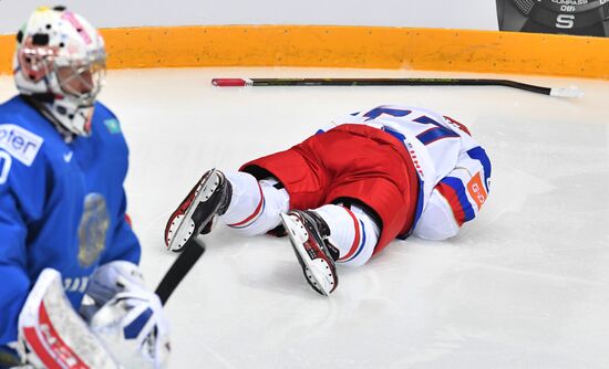 2016 IIHF World Ice Hockey Championship. Kazakhstan vs. Russia