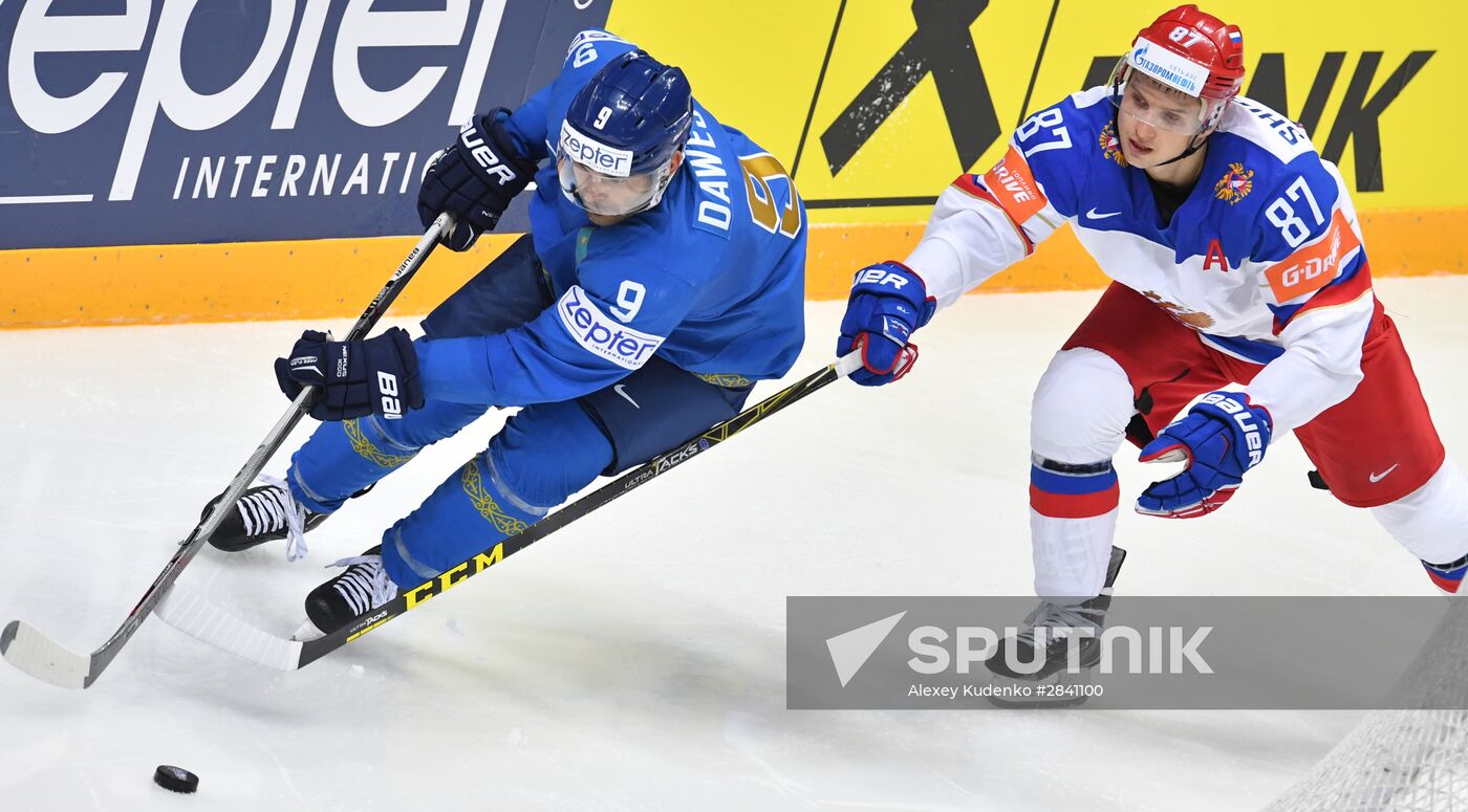2016 IIHF World Ice Hockey Championship. Kazakhstan vs. Russia