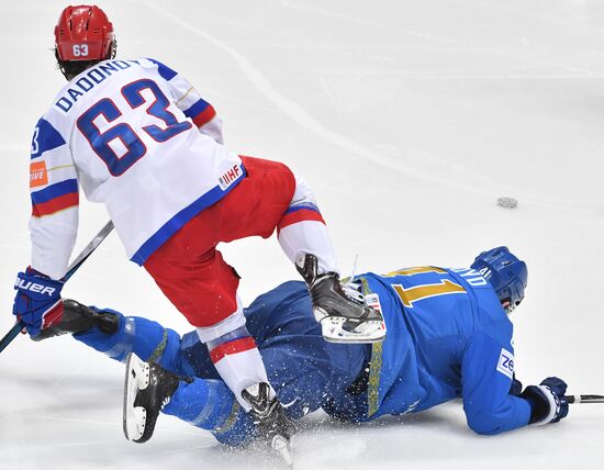 2016 IIHF World Ice Hockey Championship. Kazakhstan vs. Russia
