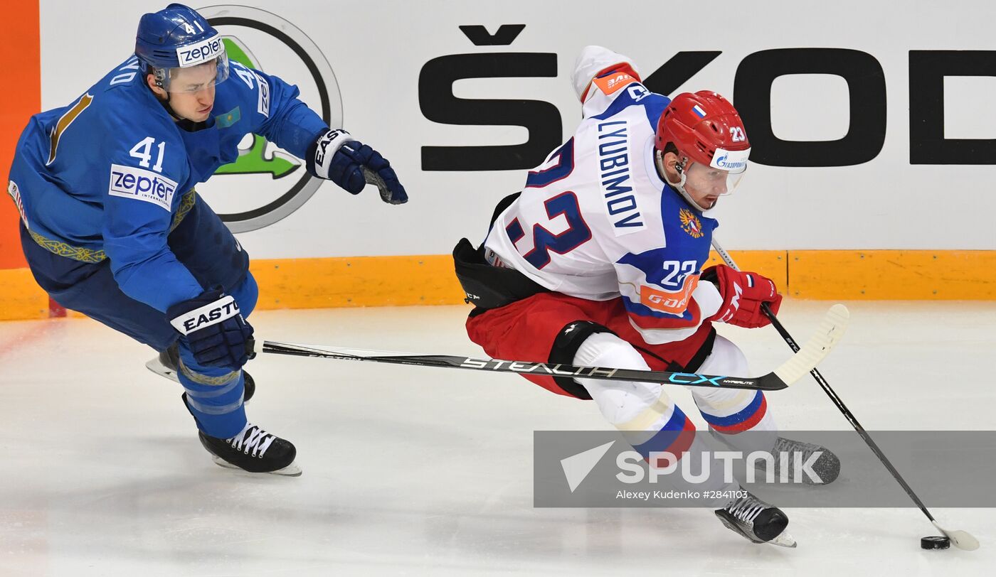 2016 IIHF World Ice Hockey Championship. Kazakhstan vs. Russia