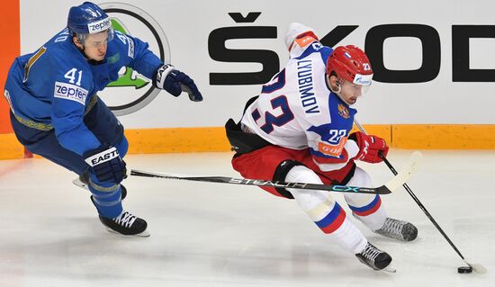 2016 IIHF World Ice Hockey Championship. Kazakhstan vs. Russia