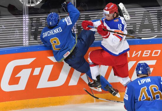 2016 IIHF World Ice Hockey Championship. Kazakhstan vs. Russia