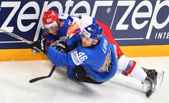 2016 IIHF World Ice Hockey Championship. Kazakhstan vs. Russia
