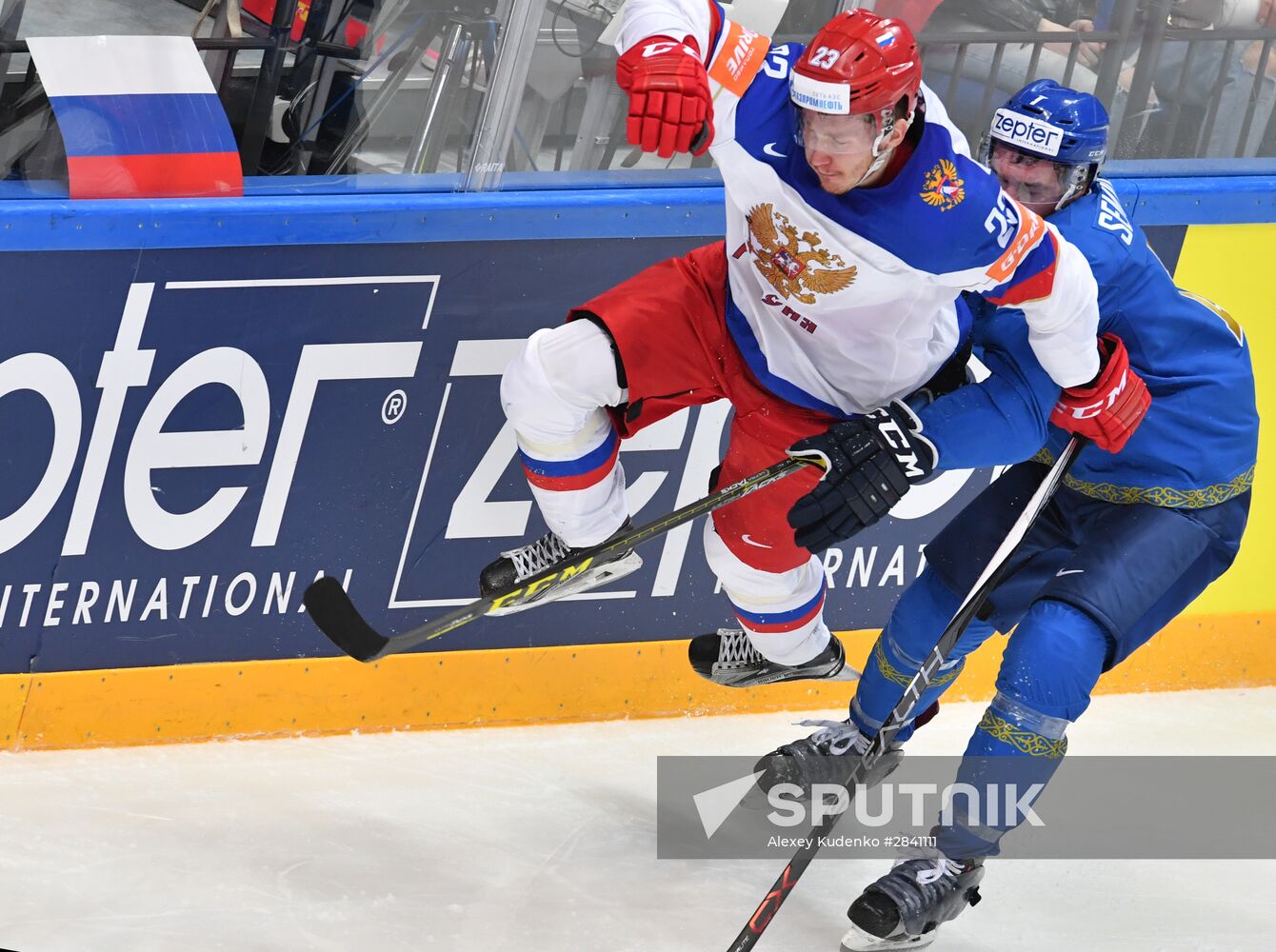 2016 IIHF World Ice Hockey Championship. Kazakhstan vs. Russia